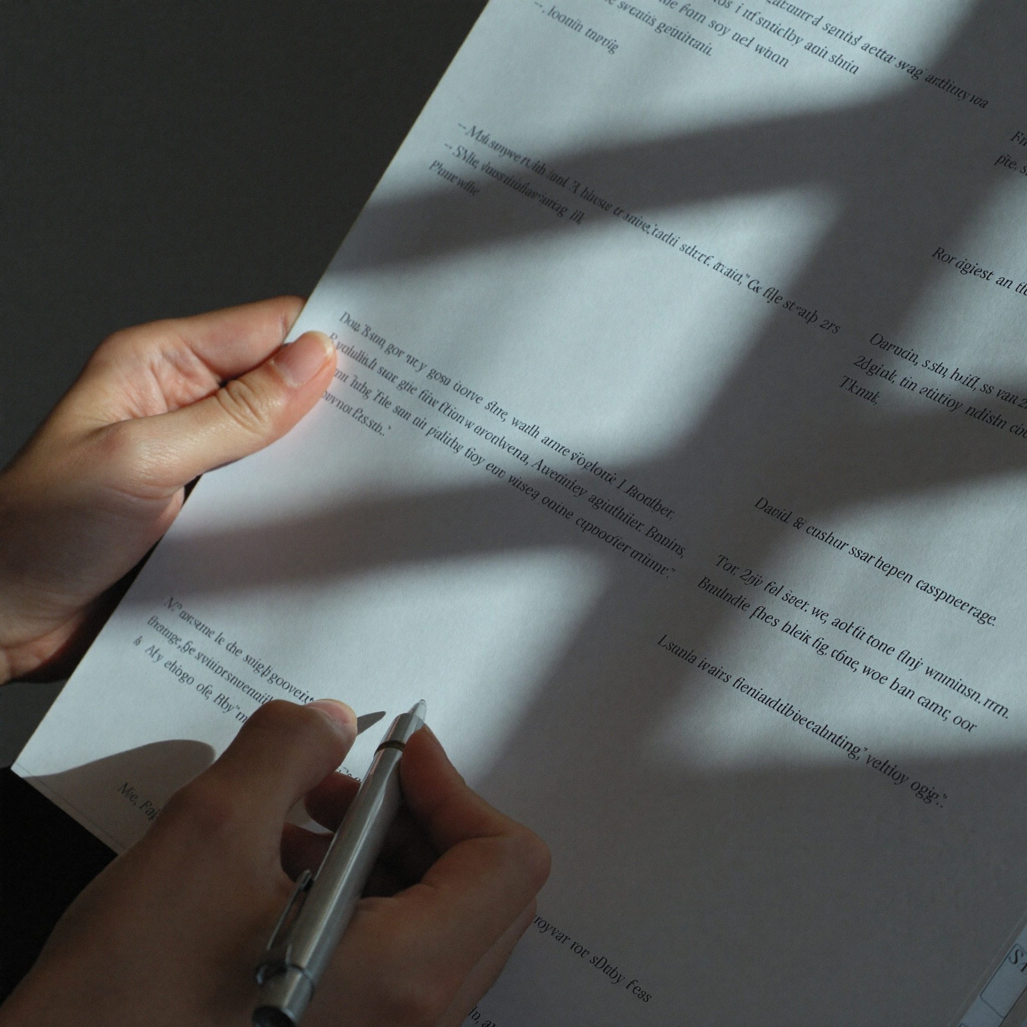 Close detail of a portfolio analysis document reviewed at Arvellos
